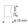 Gałka GL02C00 aluminium